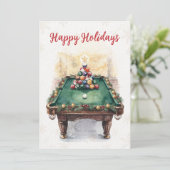 Holiday Billiard player Christmas Cards シーズンカード (スタンド正面)