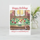 Holiday Billiard player Christmas Cards シーズンカード (スタンド正面)