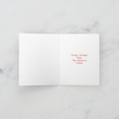 Holiday Billiard player Christmas Cards シーズンカード (内部)