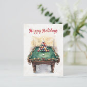 Holiday Billiard player Christmas Cards シーズンポストカード (スタンド正面)