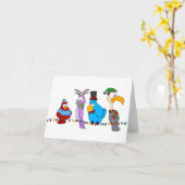 Holiday Birds on a Wire カード (黄色い花)