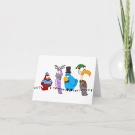 Holiday Birds on a Wire カード