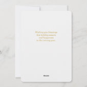 Holiday Birth Announcement It's a Boy Blue Photo シーズンカード (裏面)