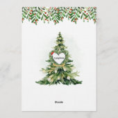 Holiday Birthday Celebration Black Doll 招待状 (裏面)