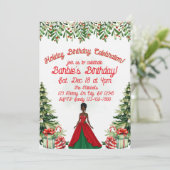 Holiday Birthday Celebration Black Doll 招待状 (スタンド正面)