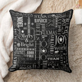 Holiday Blackboard Cotton装飾用クッション20インチx 20インチ クッション (ブランケット)