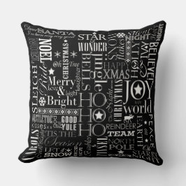 Holiday Blackboard Cotton装飾用クッション20インチx 20インチ クッション