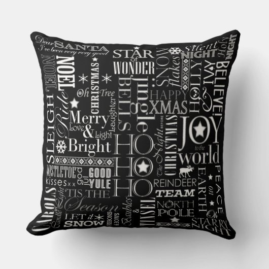 Holiday Blackboard Cotton装飾用クッション20インチx 20インチ クッション (正面)