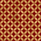 Holiday Blanket Custom Red Gold Christmas Style フリースブランケット