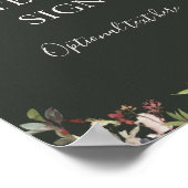 Holiday Botanical Green Cards and Gifts Custom ポスター (角)