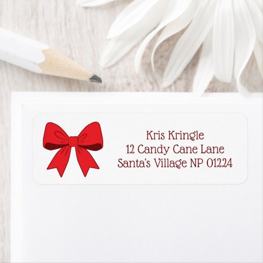 Holiday Bow ラベル (インサイチュ)