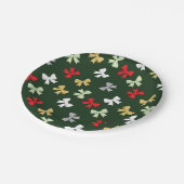 Holiday Bows ペーパープレート (アングル)