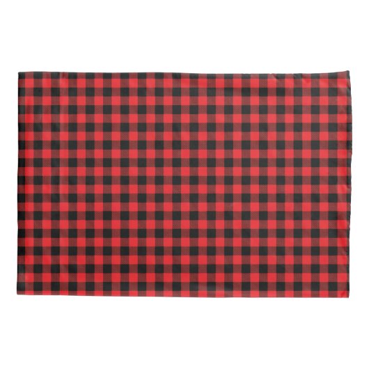Holiday Buffalo Plaid Pillowcase 枕カバー (裏面)