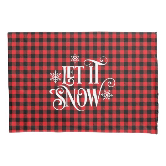 Holiday Buffalo Plaid Pillowcase 枕カバー (正面)
