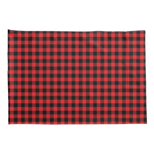 Holiday Buffalo Plaid Pillowcase Pair 枕カバー (裏面-右)