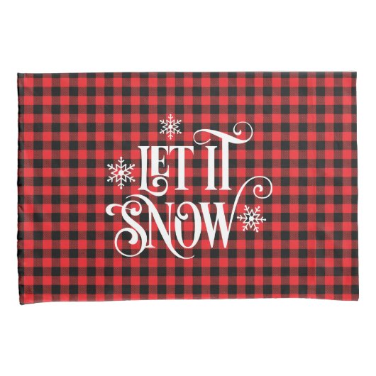 Holiday Buffalo Plaid Pillowcase Pair 枕カバー (正面右)
