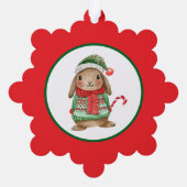 Holiday Bunny オーナメントカード (裏面)