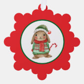 Holiday Bunny オーナメントカード (正面)