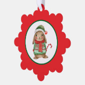 Holiday Bunny オーナメントカード (左)