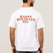 HOLIDAY CALORIES DON'T COUNT -HOT DESSERT Tシャツ (裏面)