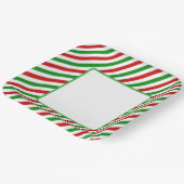 Holiday Candy Cane Paper Plates ペーパープレート (傾斜あり)