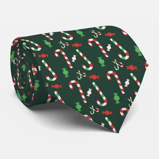Holiday Candy Canes ネクタイ (ロール)