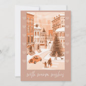 Holiday card Warm wishes シーズンカード (正面)