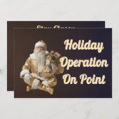 Holiday Card with happy party  シーズンカード (正面/裏面)