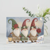 Holiday Card with Vintage Elves シーズンカード (スタンド正面)