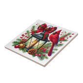 Holiday Cardinal Ceramic Tile タイル (側面)