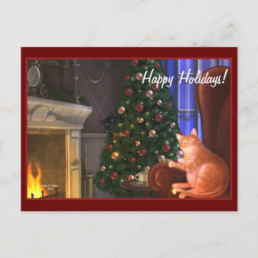 Holiday Catsはがき シーズンポストカード (正面)