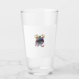 Holiday Characters on a Snowflake Ornament タンブラーグラス