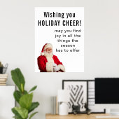 HOLIDAY CHEERをお祈りしています ポスター (ホームオフィス)