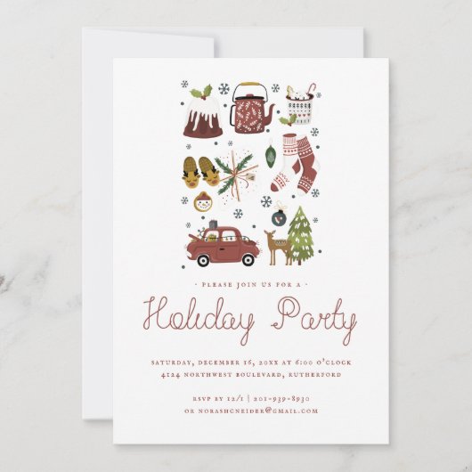 Holiday Cheer | クリスマスの居心地の良さイラストパーティー (正面)