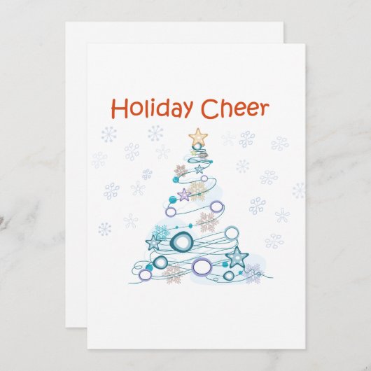 Holiday Cheer 招待状 (正面/裏面)