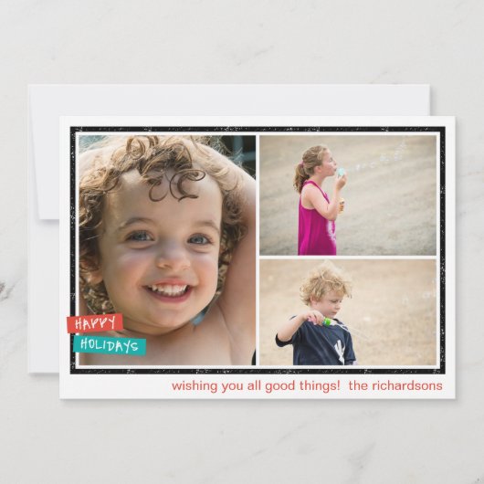 Holiday Cheer Border x3 シーズンカード (正面)