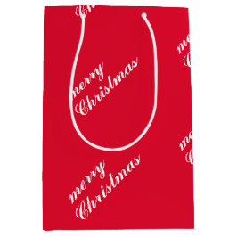 Holiday Cheer Christmas Medium Gift Bag for Holida ミディアムペーパーバッグ