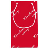 Holiday Cheer Christmas Small Gift Bag for Festive スモールペーパーバッグ (裏面)