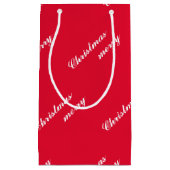 Holiday Cheer Christmas Small Gift Bag for Festive スモールペーパーバッグ (正面)