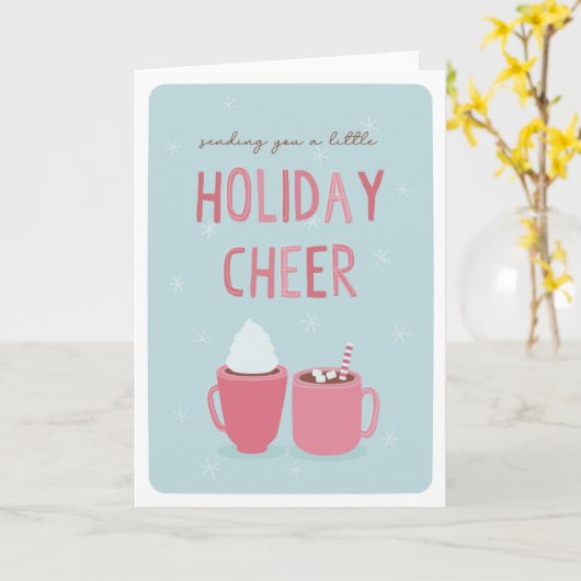 Holiday Cheer Greeting Card (blank inside) カード (黄色い花)