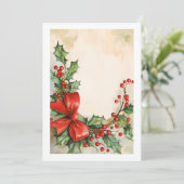 Holiday Cheer in Watercolor シーズンカード (スタンド正面)