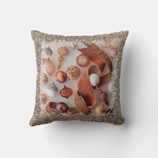 Holiday Cheer Orange クッション (裏面)