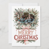 Holiday Cheer: Personalized Family Greeting シーズンカード (正面)