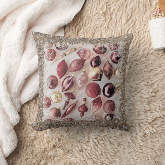 Holiday Cheer Pink クッション (ブランケット)