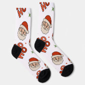 Holiday Cheer Socks – Animated Santa “Ho Ho Ho” ソックス (右)