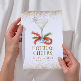 Holiday Cheers Cocktail Martini Christmas  シーズンカード