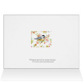 Holiday Chickadee Blank Note Greeting Card (内部横(上))