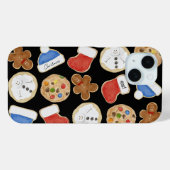 Holiday Christmas Cookies Black Case-Mate iPhoneケース (裏面 (横))