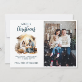 Holiday Christmas Greeting Card - Nativity シーズンカード