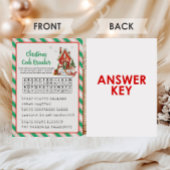 Holiday Christmas Party Code Breaker Game シーズンカード
